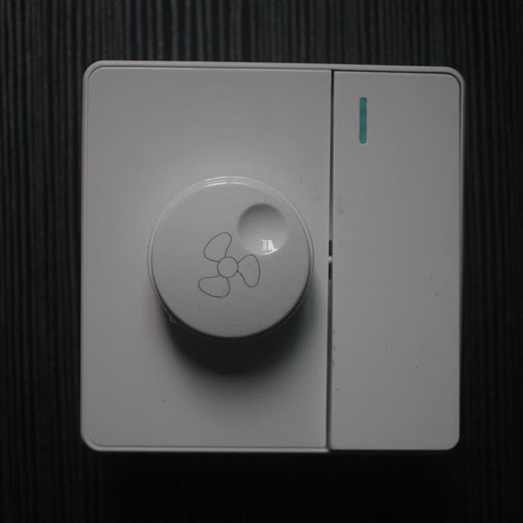 Type 86 concealed single-switch speed control switch with speed control fan switch and stepless speed control switch