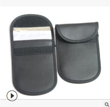 New PU Universal Car Key Fob Case Double Layer RFID Anti-Theft Electromagnetic Shielding Key Card Holder