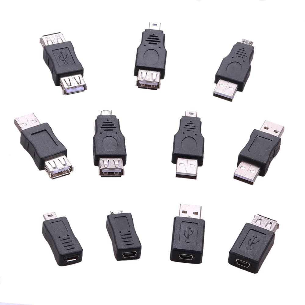 Micro Male to Mini USB Female Right Angle Adapter Cable for Dash Cam Mini T-Type 90 Degree Android
