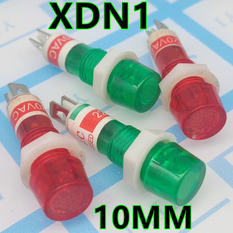 XDN1 Red Green Yellow Power 220V Indicator High Temperature Resistant Signal Light Water Heater Boiler