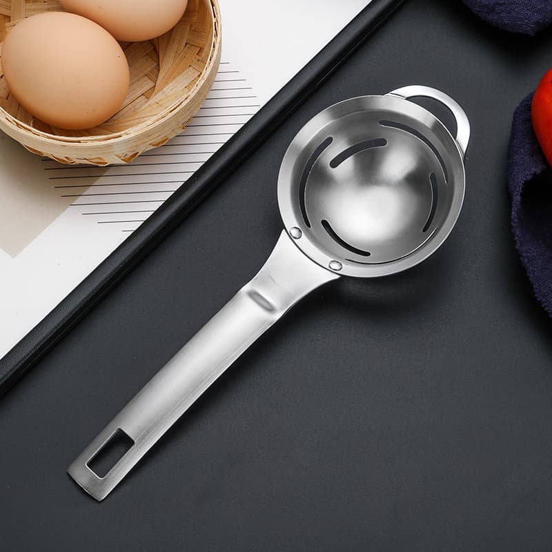 304 Stainless Steel Egg White Separator, Integrated Thickened Egg Liquid Filter, Kitchen Baking Gadget, Yolk Separator