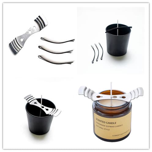 Wick Centering Tool | Aromatherapy Candle Wick Holder | Ghee Wax | Candle Wick Centering Clip | Jelly Wax Centering Metal Plate
