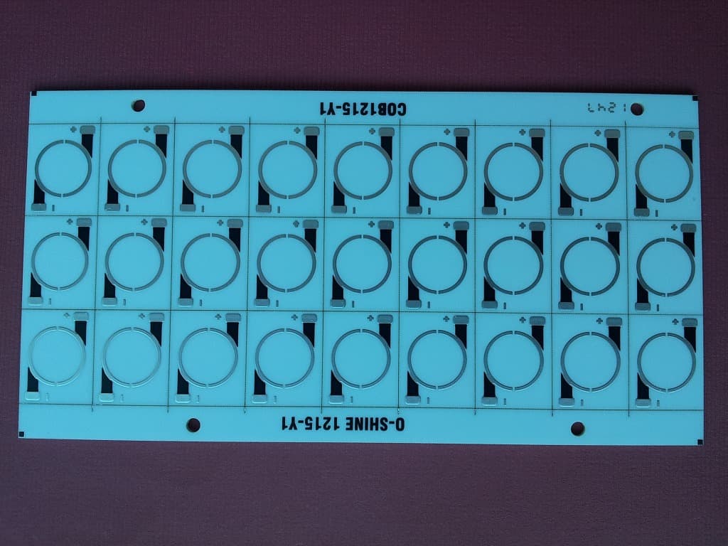 COB ceramic substrate, 1515 LED ceramic substrate, ceramic board, thick film ceramic board, DPC substrate