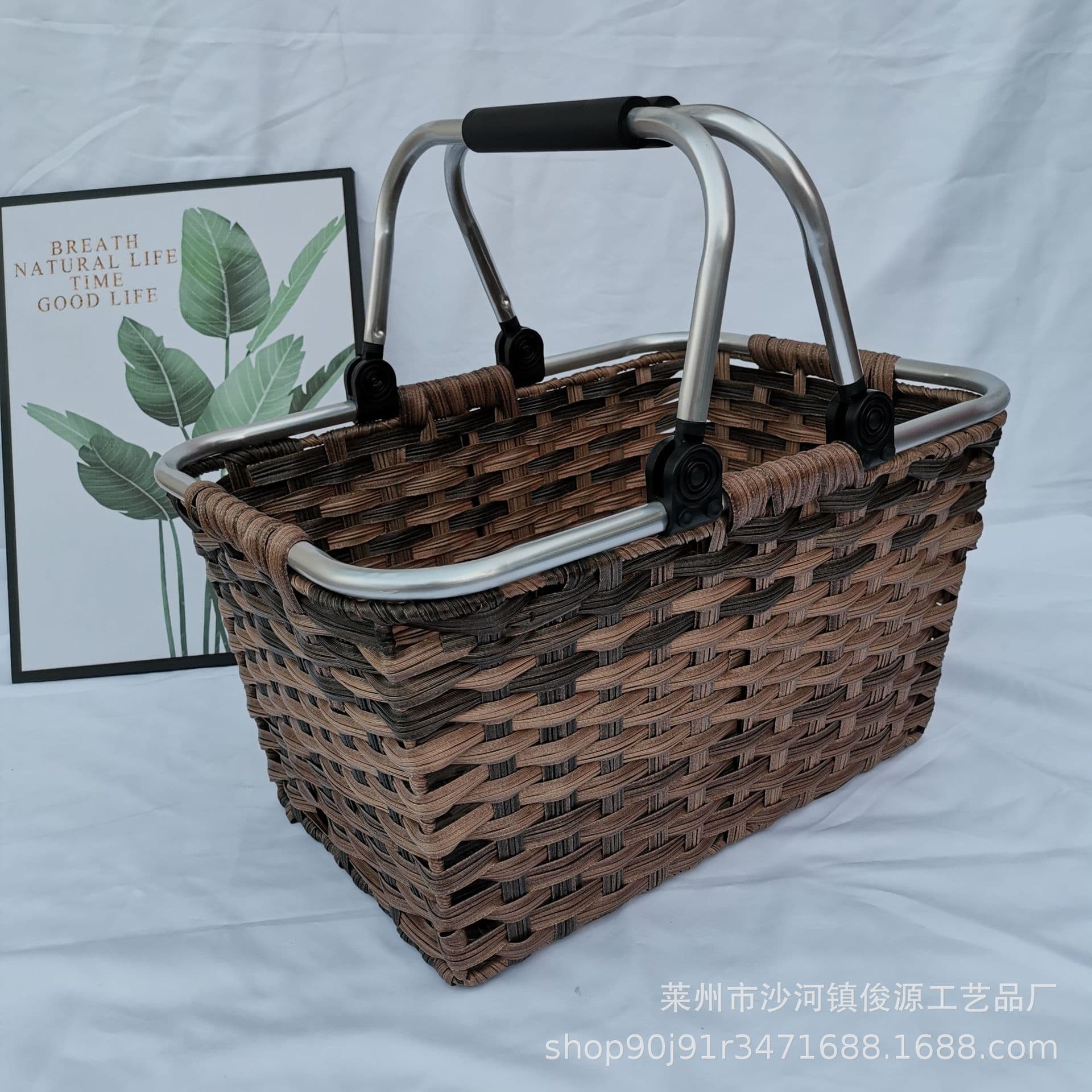 2020 New Material Storage Basket, Woven Large Capacity Shopping Tote, Miscellaneous Items Basket