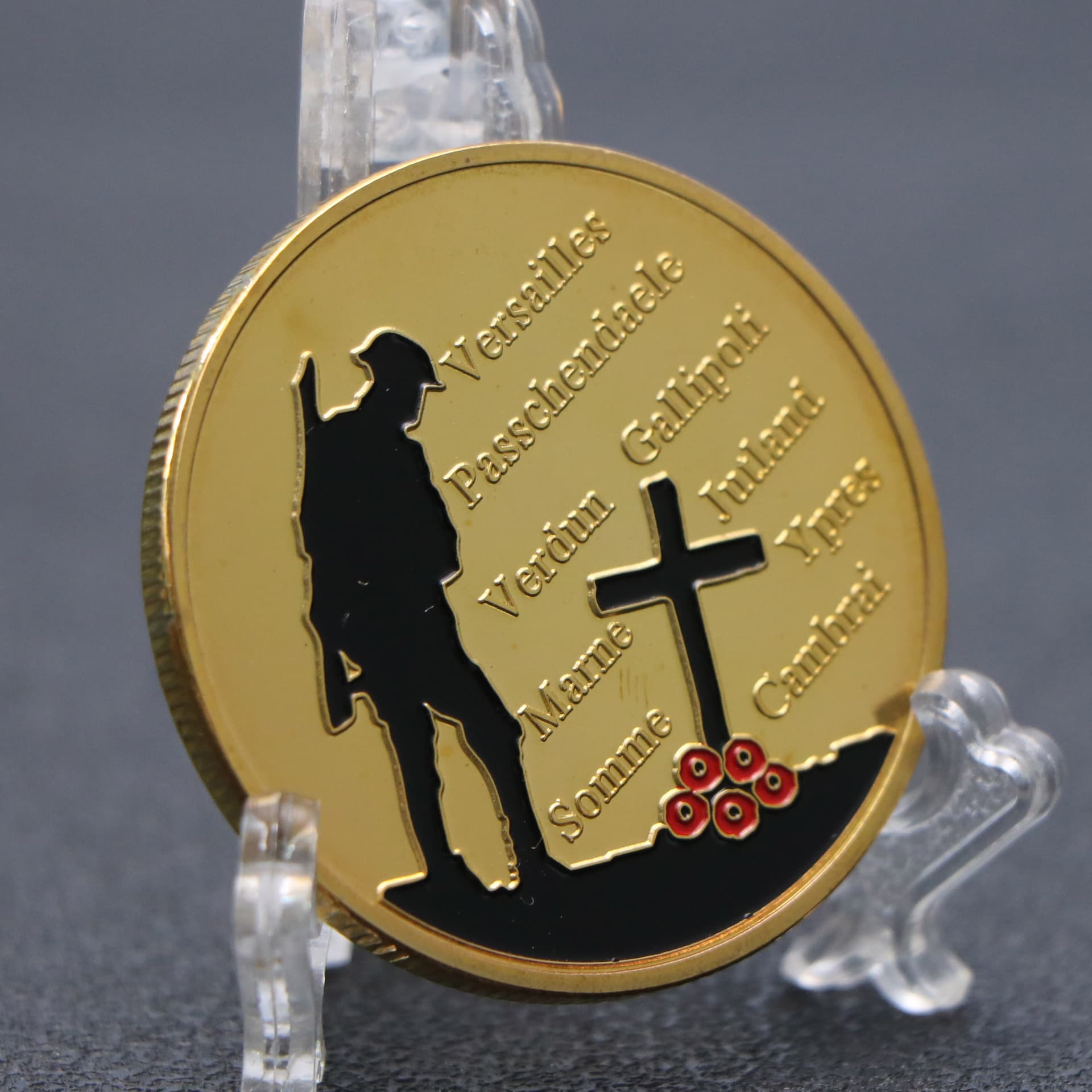 Centenary anniversary of the victory of the Allies World War Armistice commemorative coins World historical events coins lottery gold coins