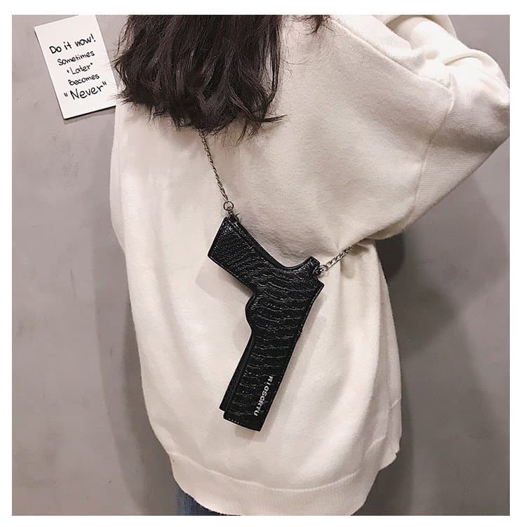 Creative pistol bag women's bag shoulder crossbody bag.