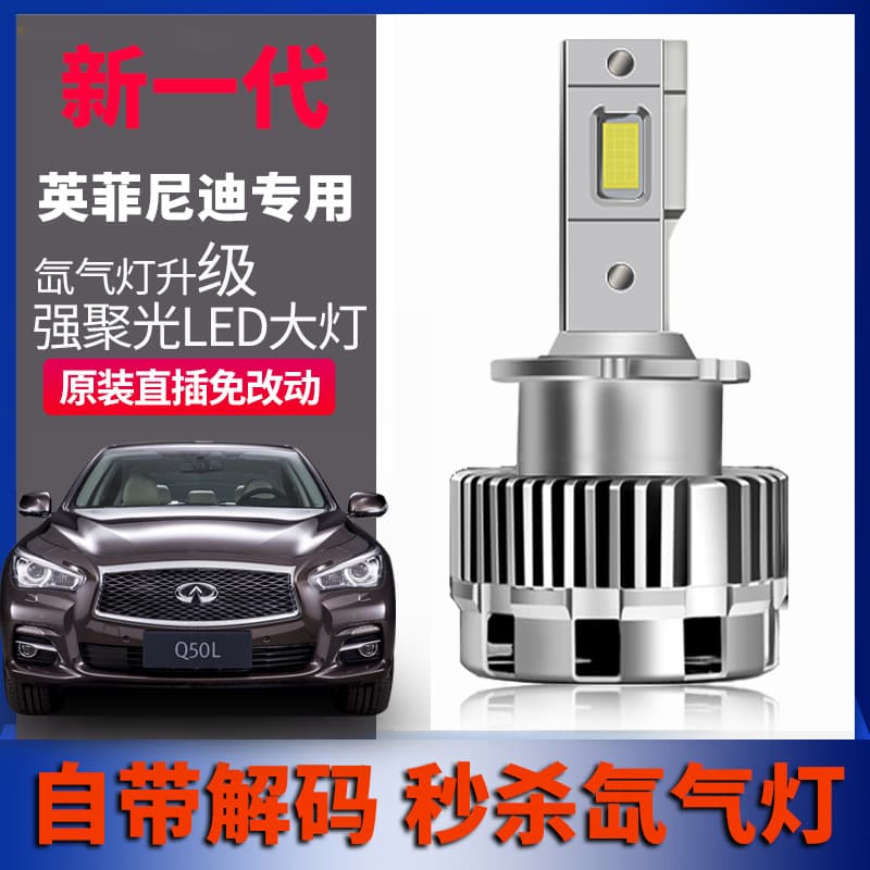 Suitable for INFINITI G35 G35 G37 M35M45FX35FX45QX56LED headlight laser lens
