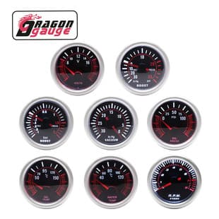 2 Inch 52mm Car Modified Gauge 12V Racing Universal Gauge Boost Water Temp Oil Temp Oil Pressure Voltage Gauge