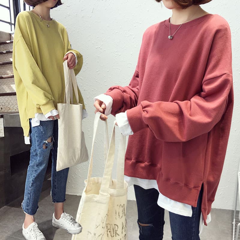 New Maternity Wear Autumn Winter Pullover Nursing Sweatshirt Korean Style Maternity Nursing Top 7515