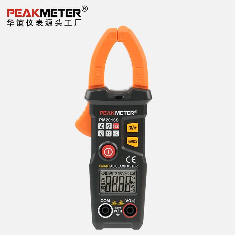 PEAKMETER/Huayi PM2016S Smart AC Clamp Meter Small Ammeter 200A Clamp Meter Factory