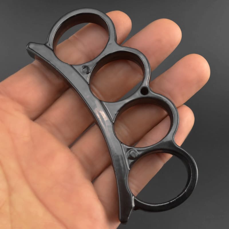 Compact Cross-Border Knuckle Duster Ring Four-Finger Hand Ring Car Accessory Knuckle Ring Four-Finger Bracelet