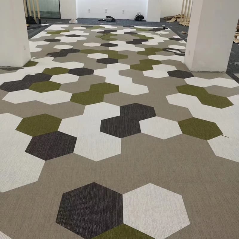 Customizable vinyl woven carpet modern simple wear-resistant anti-aging carpet bedroom bedside floor mat carpet