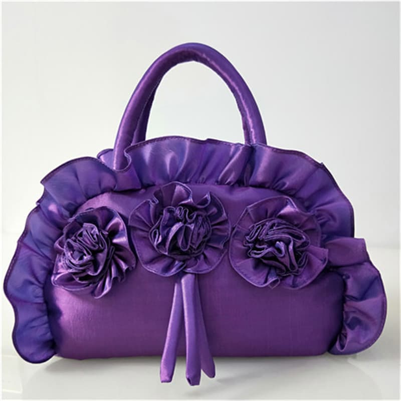 Women's Handbag, Mother's Handbag, Vintage Bag, Korean Style Handbag, Cosmetic Bag, Can Hold Umbrella, Silk Large Bag