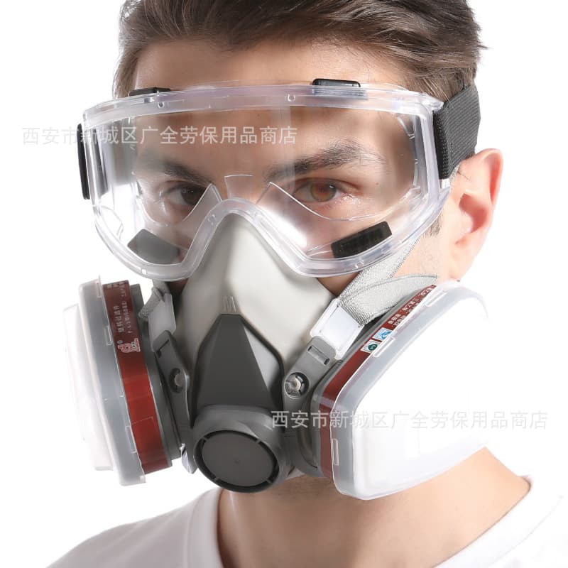 Huweijia 6200 gas mask for painting, renovation, sanding, dust, pesticide, and chemical protection.