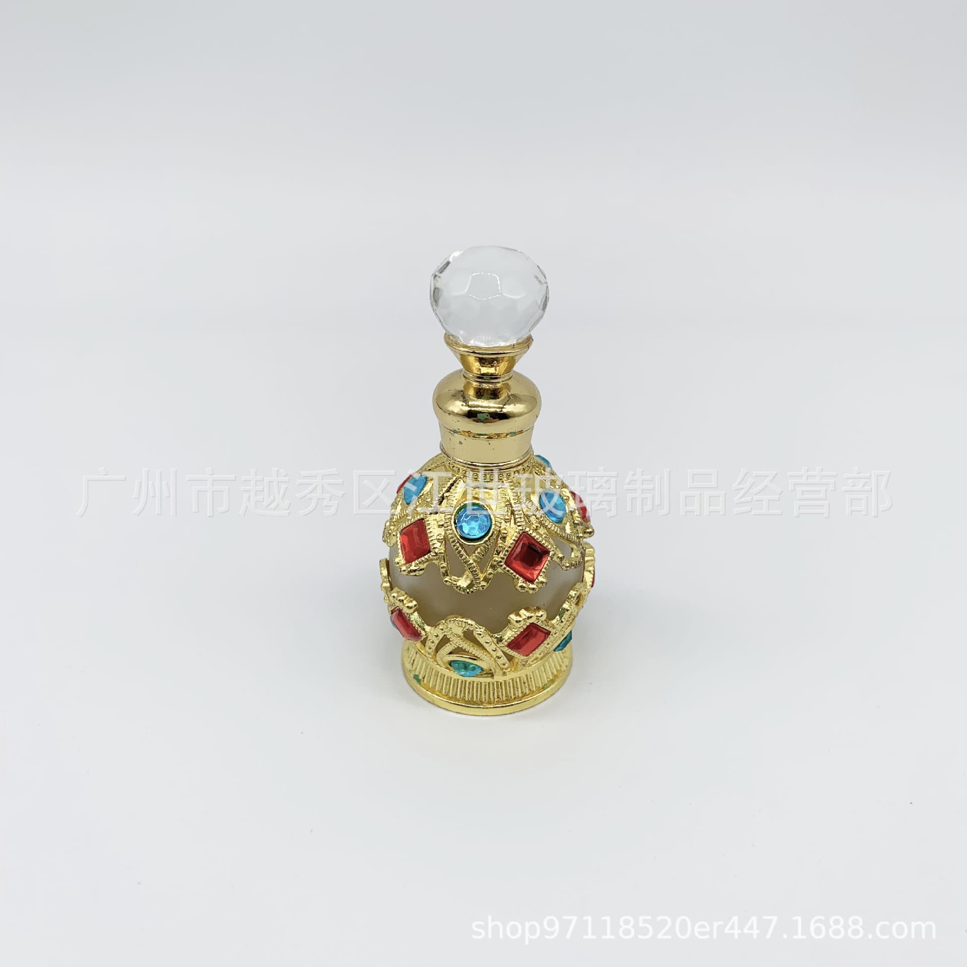 High-end perfume bottle wholesale 15ml essence refill bottle empty perfume bottle azure true essence glass single bottle decoration