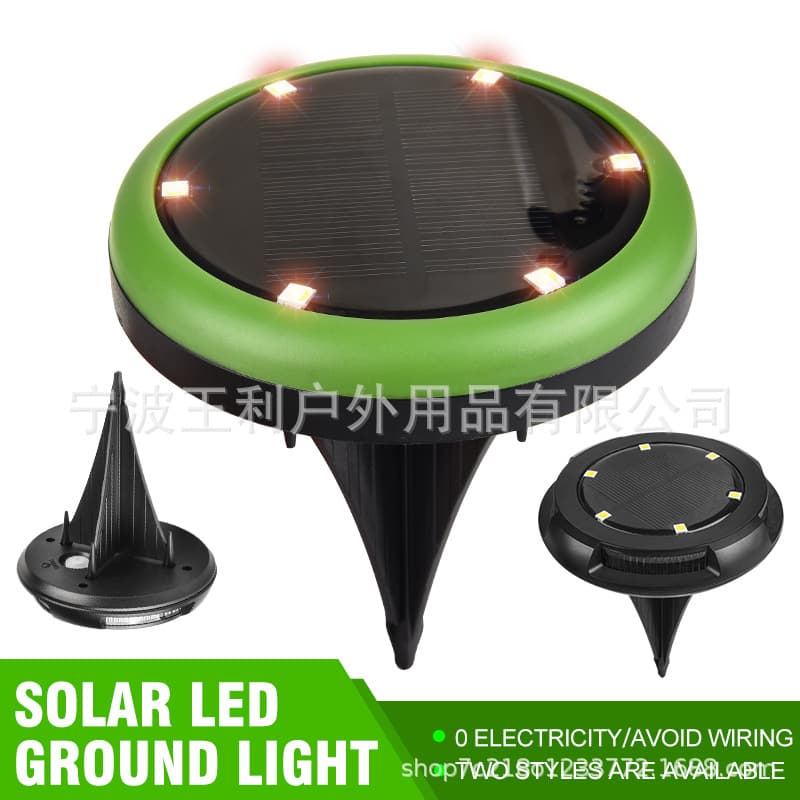 Solar Colorful Underground Light Outdoor RPG Floor Light LED Outdoor Garden Light Embedded Lawn Light
