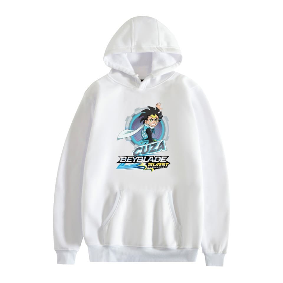 Cross-border 2019 Autumn/Winter Beyblade Burst Evolution Men's and Women's Fleece Loose Hooded Sweatshirt