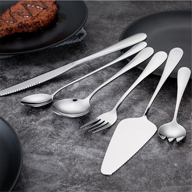 1010 Stainless Steel Knife Fork Spoon Cutlery Set Stainless Steel Spoon Steak Knife Fork Fruit Fork Coffee Spoon