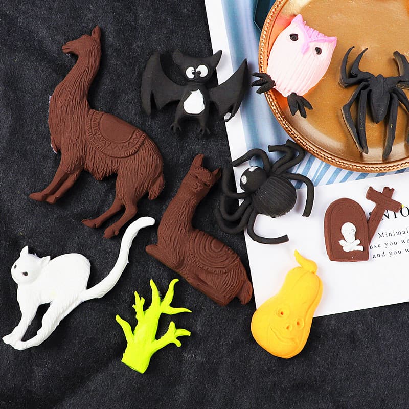 Halloween Fondant Chocolate Mold Pumpkin Bat Owl Horror Silicone Mold Cake Decoration Mold