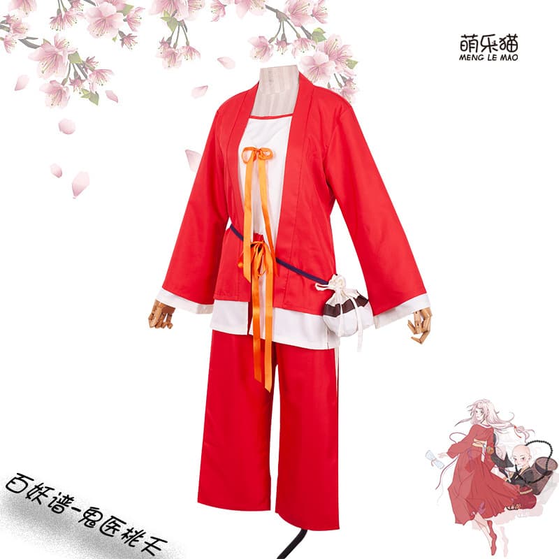 In-stock Hundred Demon Records Ghost Doctor Peach Blossom cosplay costume