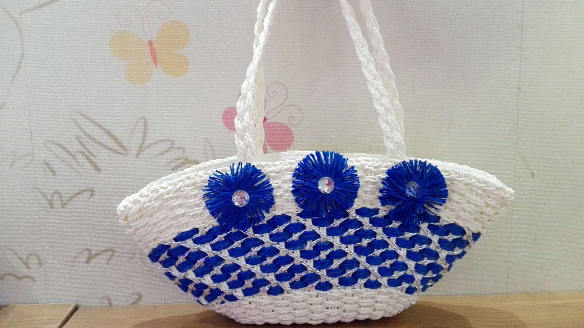 Fukai Shoulder Straw Bag, Fresh Fashion Craft Handbag, Beach Leisure Bag, Drop Shipping Available