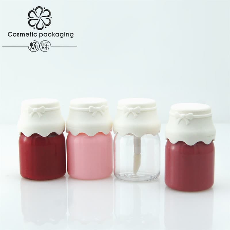 Spot Mini Milk Bottle DIY Lip Glaze Tube Lipstick Empty Tube Injection Transparent Lip Glaze Tube Cosmetic Packaging Material Factory