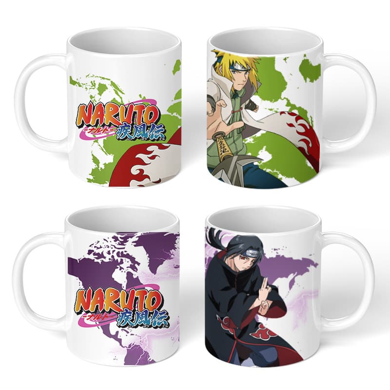 NARUTO Ceramic Mug Office Coffee Breakfast Water Cup Men Women Birthday Gift Wholesale