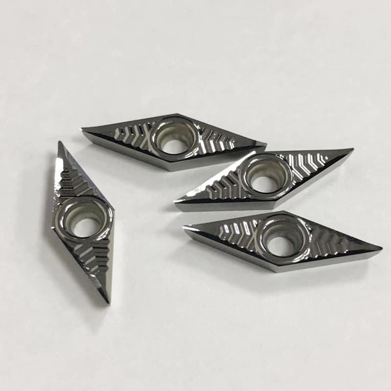 35-degree diamond-shaped CNC turning inserts for aluminum and copper use, VCGT160404/160402/110304/160408-AK