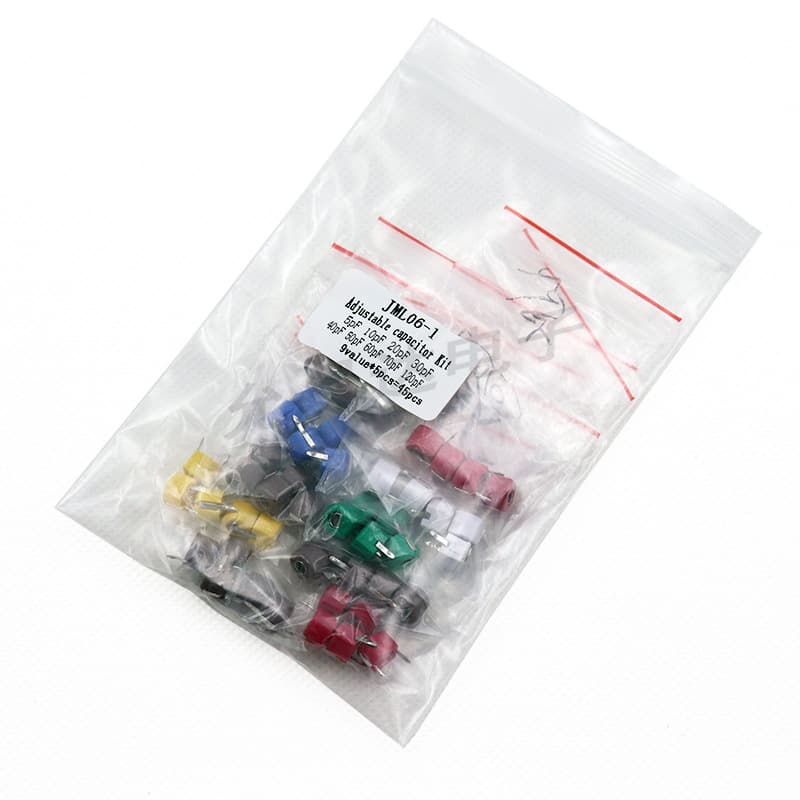 JML06 Adjustable Capacitor Kit Sample Kit 9 Types Total 45 Pieces 5PF/10P/20P/30P/40P/50P/60P