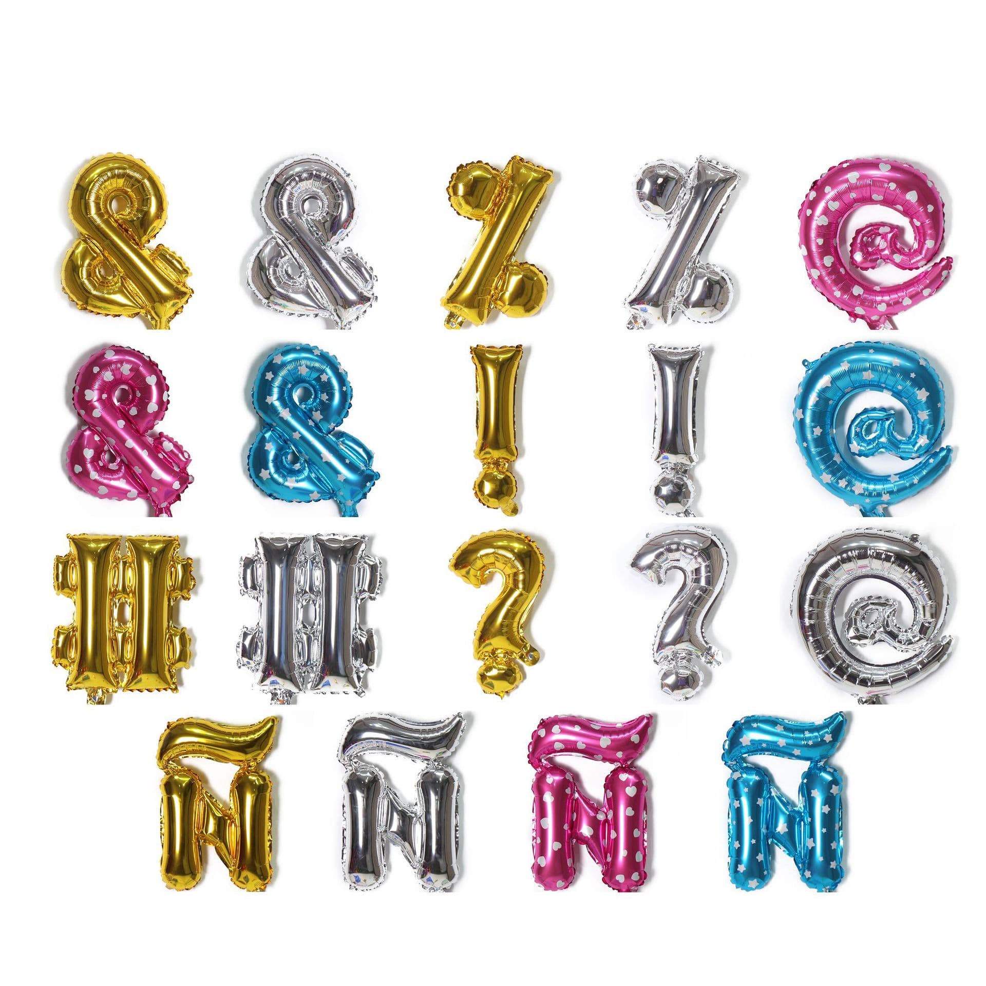 16-inch symbol balloon exclamation mark question mark &! # @symbol aluminum film balloon wholesale birthday symbol decorative balloon