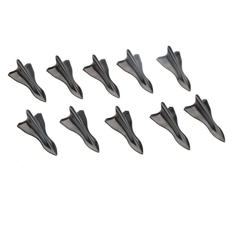 Black shark fin pointed carbon fiber aerodynamic antenna, car roof modification parts, spoiler, direct sales.