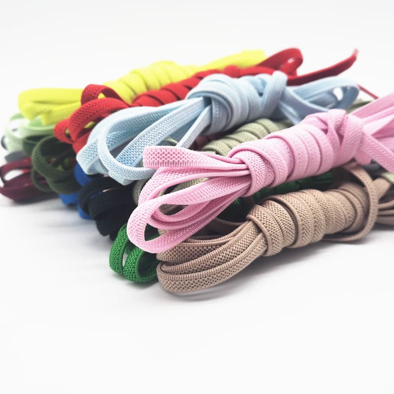 White Shoes Lazy Shoelaces Colored Flat Elastic High Elasticity Shoelaces Elastic Band Wholesale Universal Shoelace Accessories Wholesale
