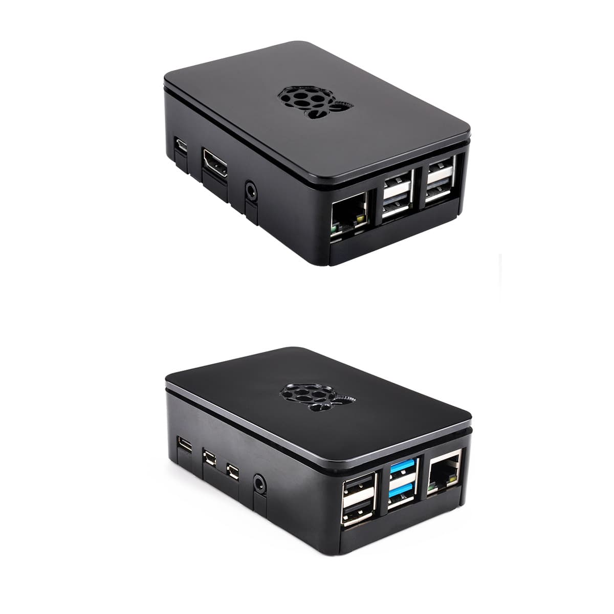 Raspberry Pi Case for 2nd, 3rd, and 4th Gen (2B, 3B, 3B+, 4B), Allows Fan Installation
