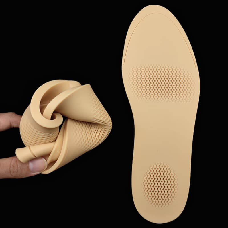 Silicone Casual Insole Silicone Basketball Sports Insole for Men and Women Silicone Comfortable Leather Shoe Heightening Elastic Insole
