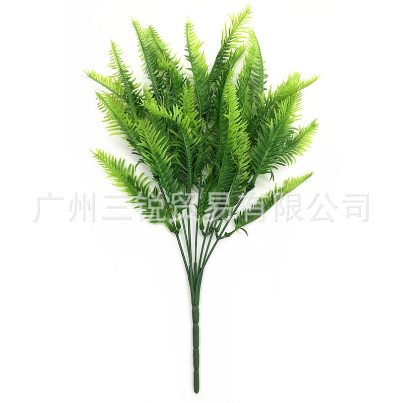 Artificial Fern Plant 7-Branch Asparagus Fern Water Grass Persian Grass Home Decoration Fake Flowers Fake Plants Green Wall