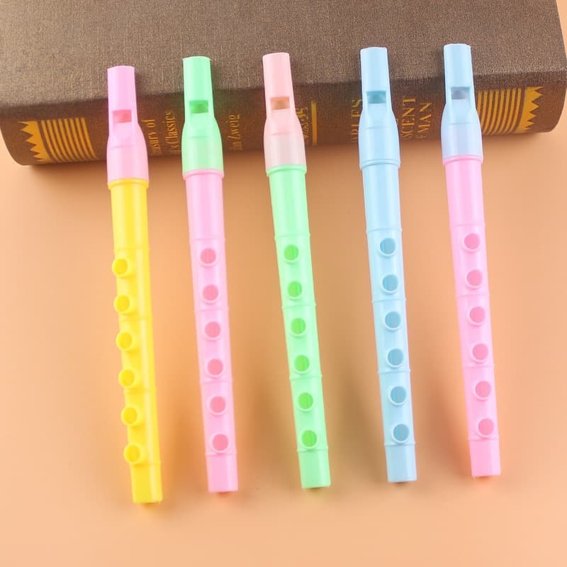 Beginner Flute for Children, 6-Hole Recorder, Fresh and Creative Baby Wind Instrument Music Toy for Kindergarten