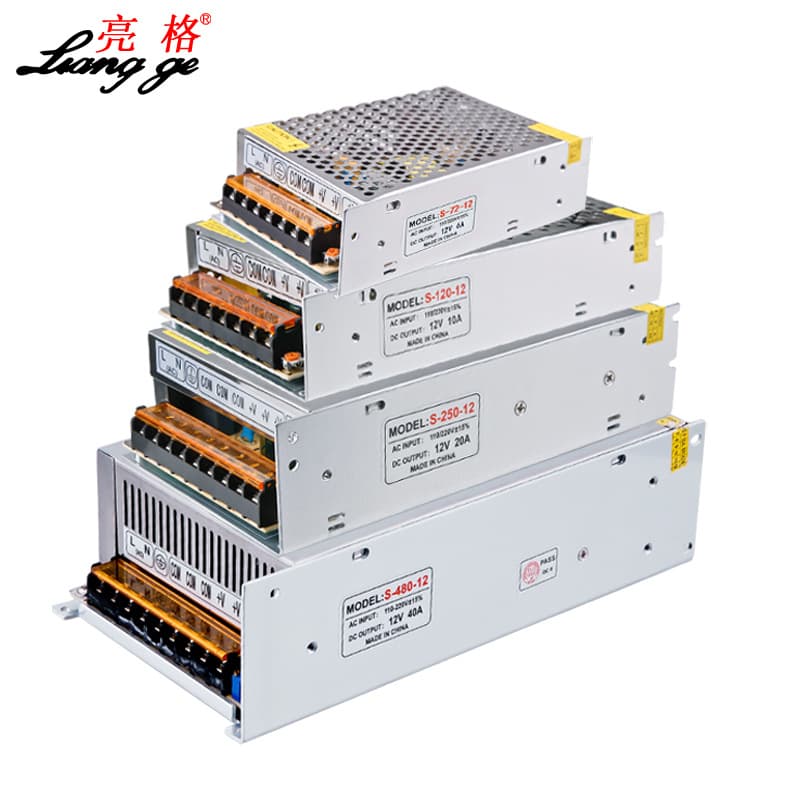 12V Switching Power Supply 1A2A3A5A6A8A10A15A20A30A40A Monitoring Led Dc Power Supply with Fan