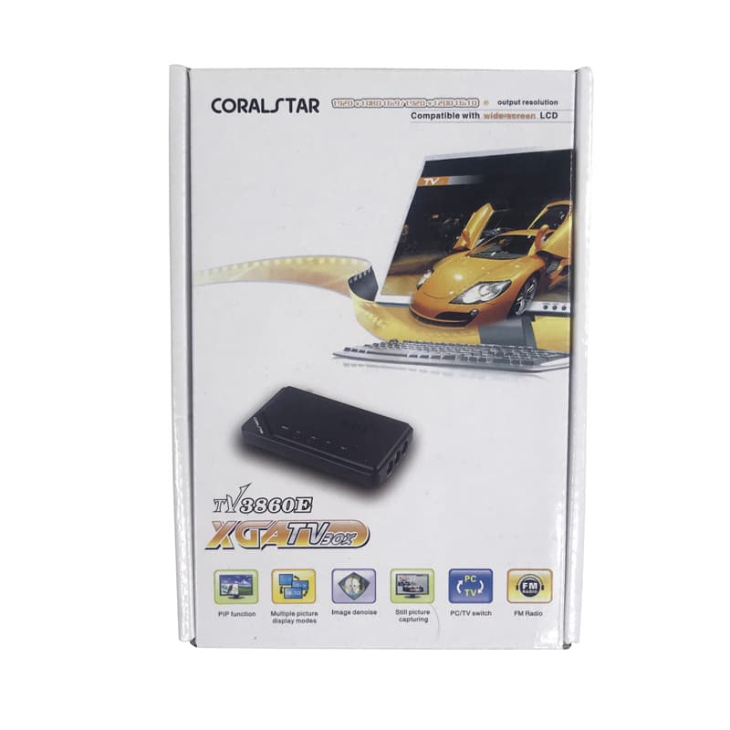 TV Box Converter Computer Monitor XGA TVBOX Analog RF to VGA Signal TV2810E 3860E