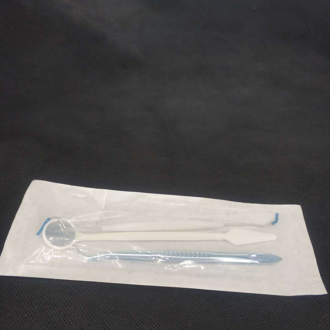 Dental 3-Piece Set: Tartar Cleaning Oral Care Tools, Probe, Mouth Mirror, Tweezers
