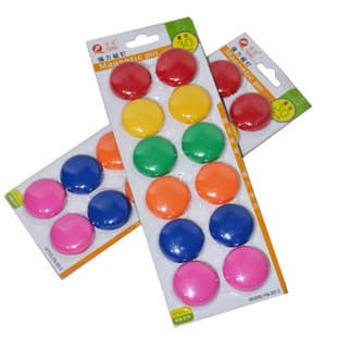 FuCai FQ3012 Strong Whiteboard Magnetic Nail/Snap, Round 30mm Diameter Magnetic Bead