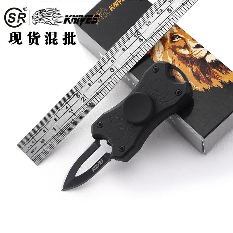 Shuangrong Folding Knife Outdoor Tactical Field Hunting Knife High Hardness Outdoor Tool Folding Knife Fidget Spinner Knife