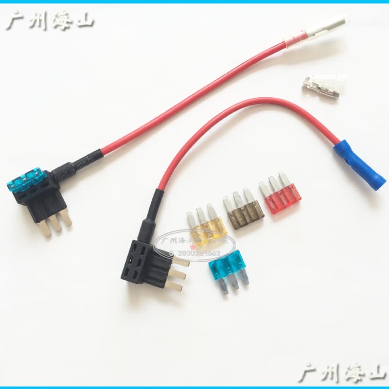 Three-Prong Fuse Blade Power Socket, Modification and Installation Power Outlet, Three-Prong Fuse Blades