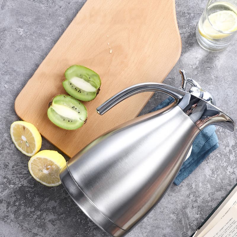 304 Stainless Steel Vacuum Insulated Pot, Commercial and Household Double-Layer Hot Water Kettle, Thermos Flask, Customizable Gift