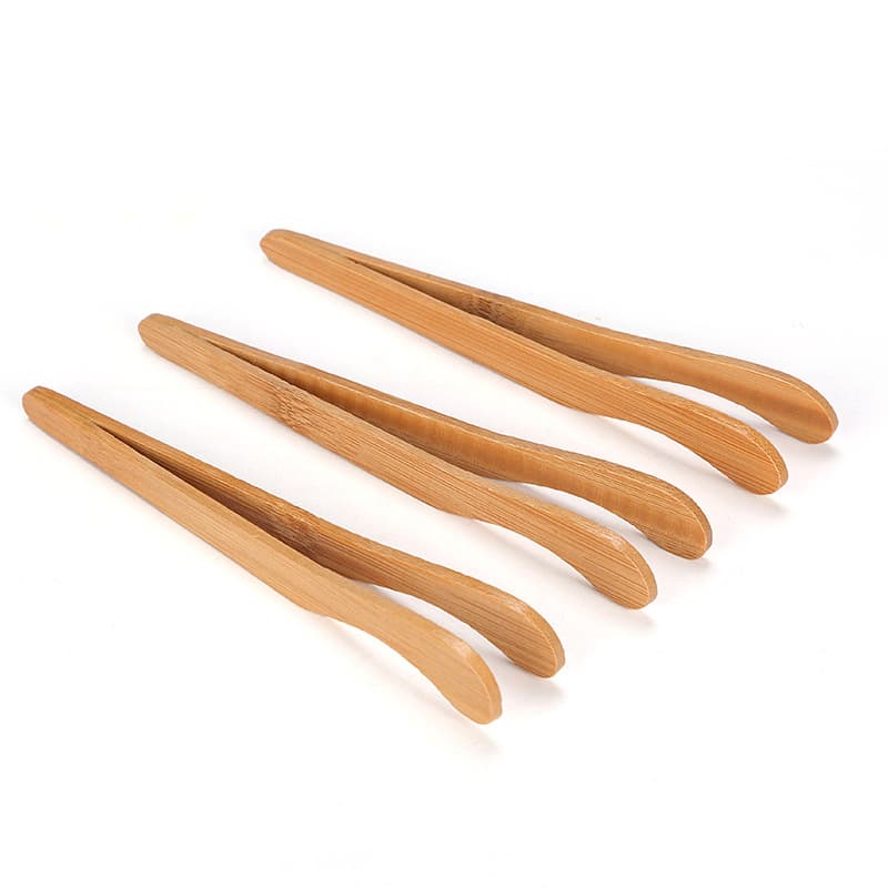 Bamboo Tea Tongs, Tea Accessories, Tea Ceremony Six Gentlemen Tweezers, Special Cup Tongs, Heat-Resistant Curved Tongs, Custom Logo Available