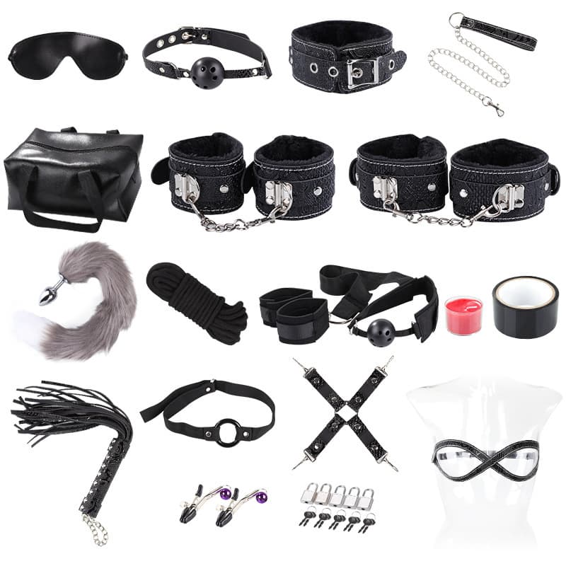 Miji Bondage 18-Piece Set, Sex Toys, SM Products, Bondage, Couple Training, Alternative, First-Hand Source