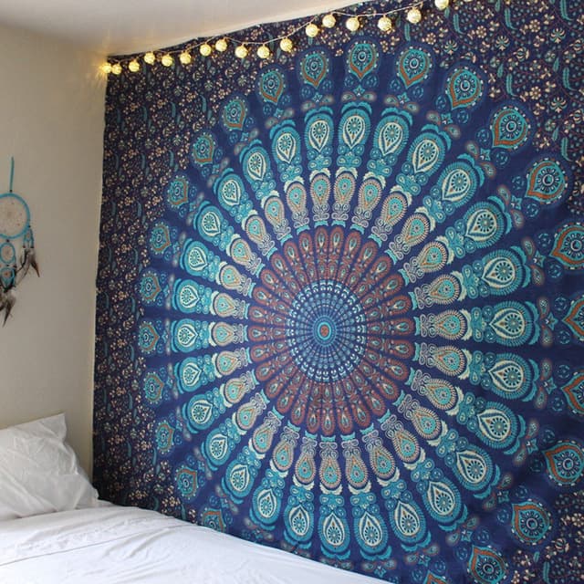 Indian Mandala New Mural, Decorative Wall Hanging for Home, Bohemian Beach Mural