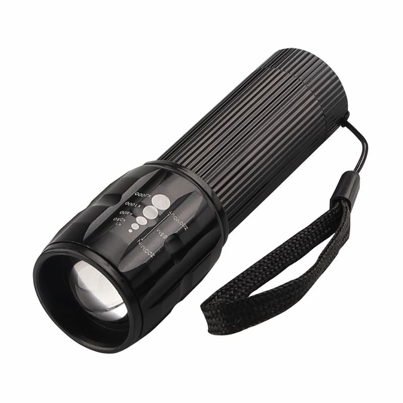 Bright Flashlight Focus Zoom Flashlight Cycling 3-Mode LED Flashlight AAA Battery Pull Tube Outdoor Flashlight