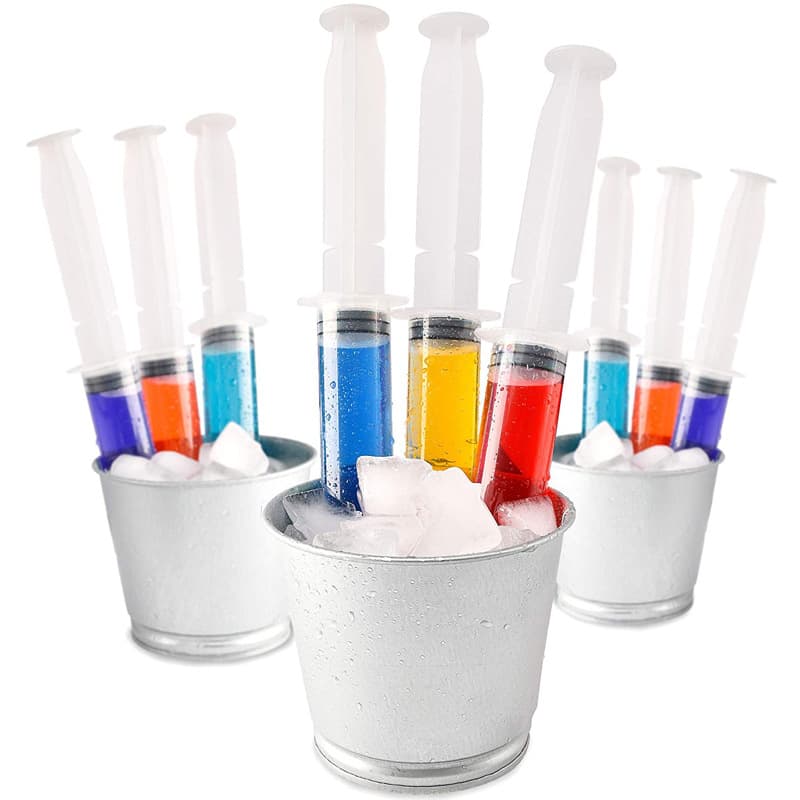 Party Needle Syringe Toy Beverage Independent Feeder Syringe 60ml Plastic PVC Universal Packaging Soft Tube Beverage Injector