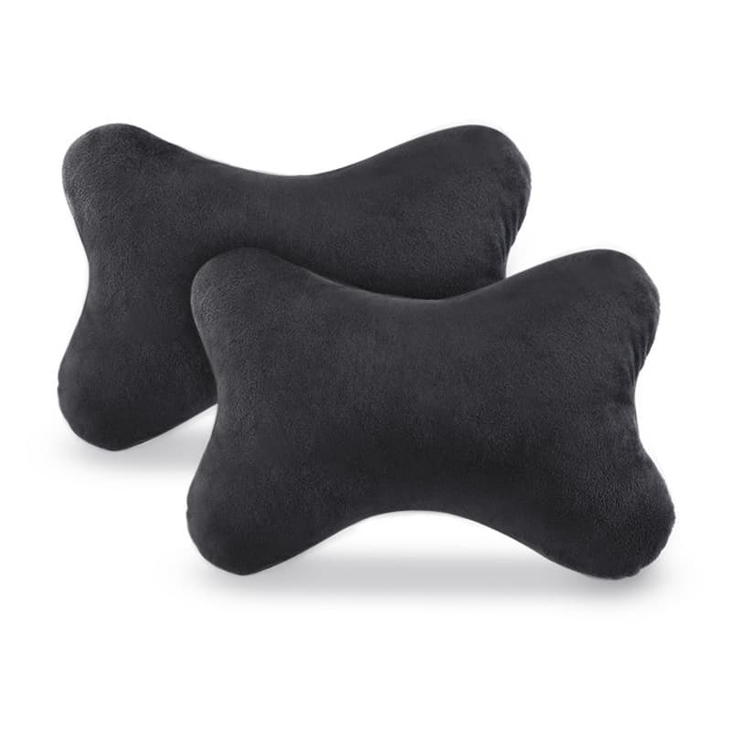 Car Headrest Genuine Leather Breathable Comfort Double Bone Pillow Universal Season Factory Direct