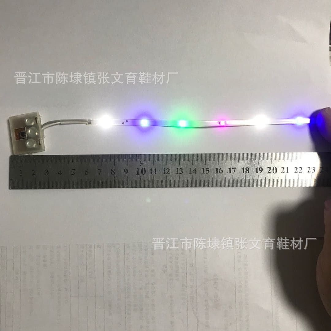 Factory Direct LED Light-Up Children's Shoe Lights, Shoe and Clothing Flashlights, Seven-Color Sole Lights with 6 LEDs